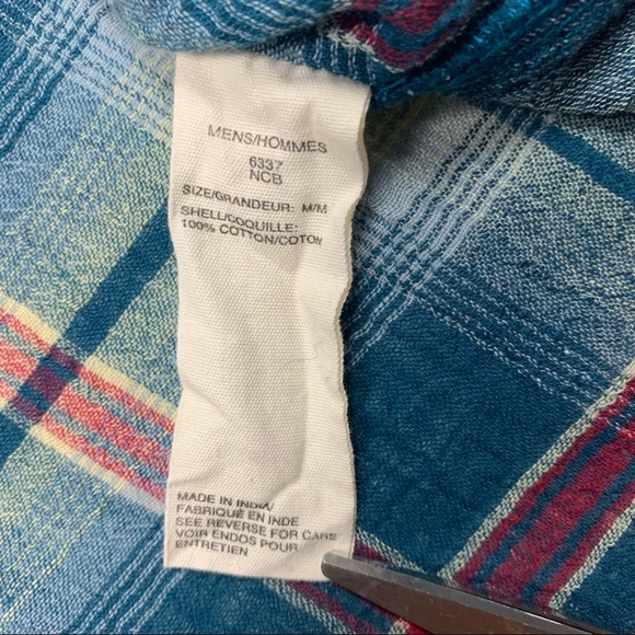 Woolrich Plaid Button Up Shirt Medium - Picture 11 of 12